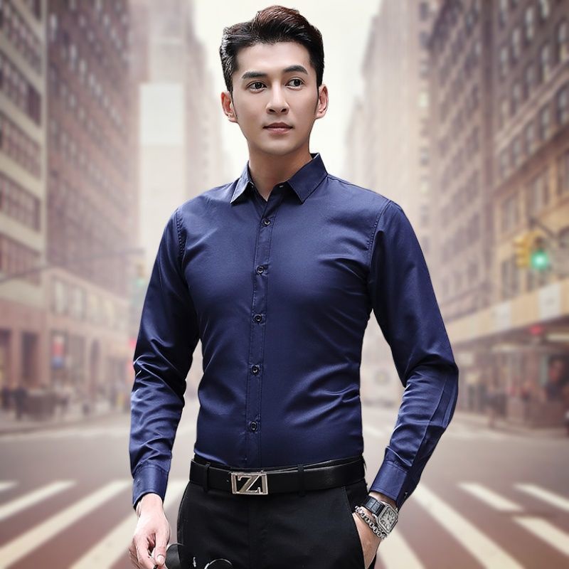 Mới Áo Sơ Mi Dài Tay Công Sở Cho Nam