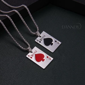 Dây chuyền cặp đôi nam nử.dây chuyền cặp .dây chuyền thần bài cá tính .dây chuyền titanium ngầy cá tính.