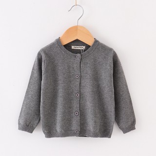 Áo khoác Cardigan dệt kim 36 màu Quần áo trẻ em bé trai bé gái Áo len 1-6Y Trẻ em mặc