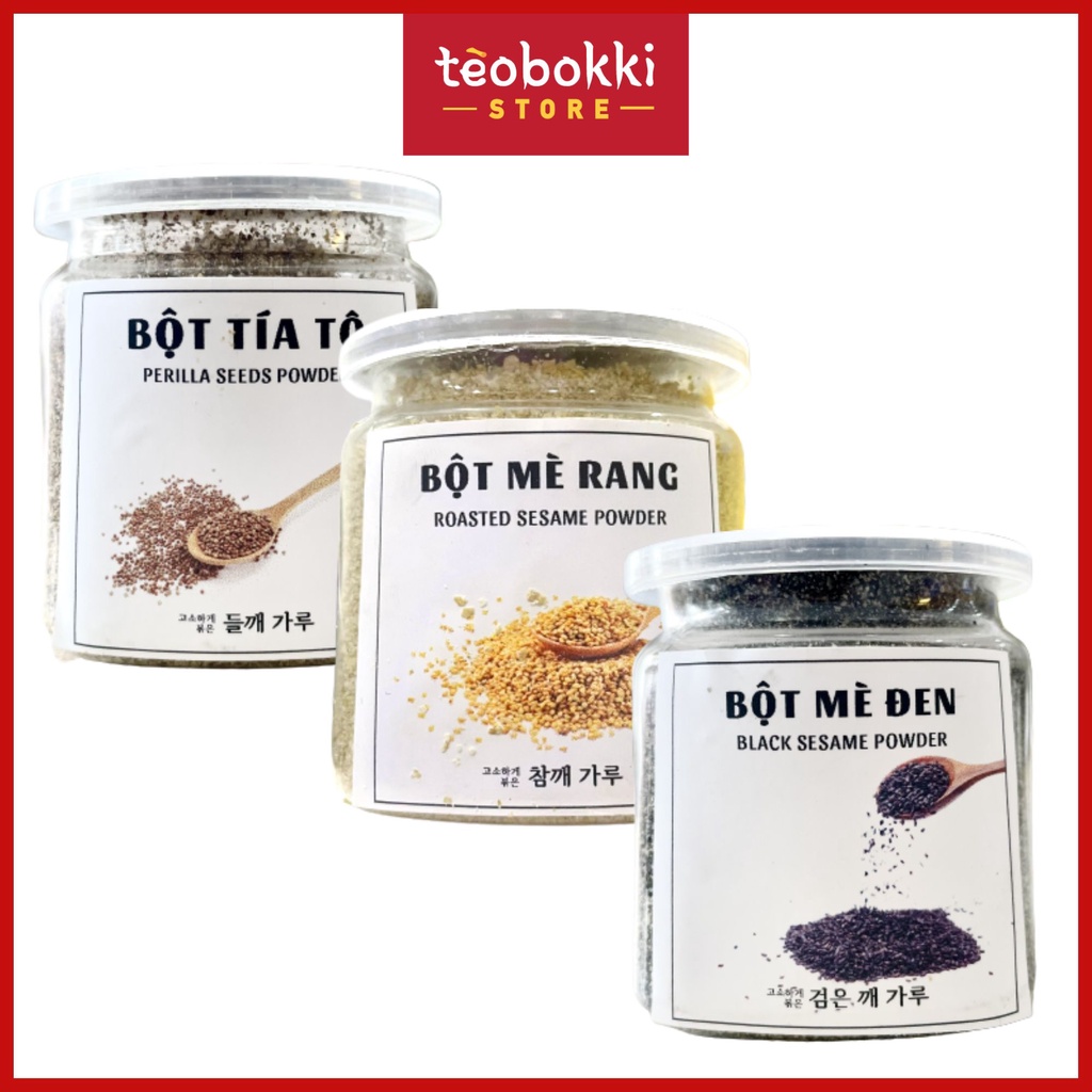 Bột mè - Bột mè đen - Bột tía tô hũ 60g | Shopee Việt Nam