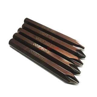 Bộ mũi vít đóng hãng KAPUSI K-7165 bake Ph2 đầu tù K-7165, dài 80mm, thép gió nâu