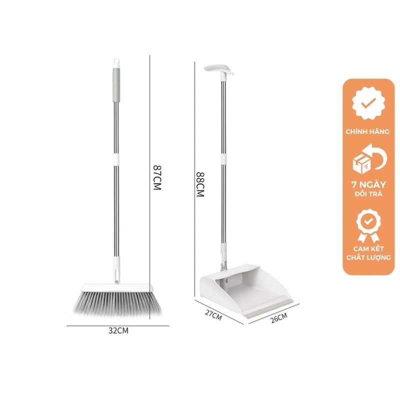 Bộ chổi quét nhà thông minh kèm hót rác gấp gọn | Shopee Việt Nam