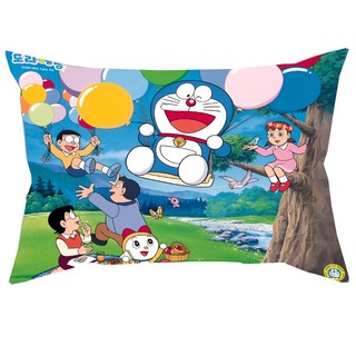 Vỏ Gối Hoạt Hình Anime Doraemon Một Mặt In Hình Chữ Nhật Polyester Trang Trí Sofa Phòng Ngủ (Không Có Lõi Gối)
