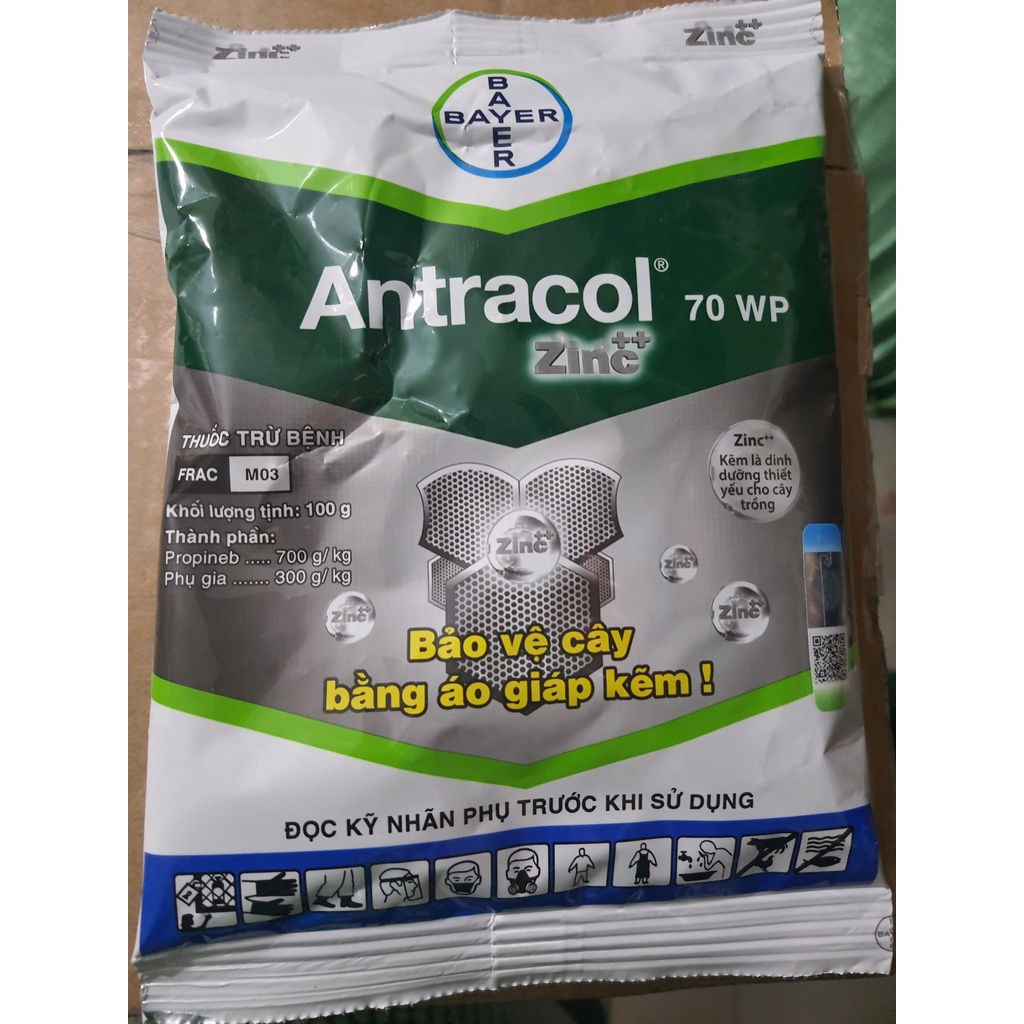 Sản phẩm trừ bệnh Antracol Zinc 70 WP (100G) | Shopee Việt Nam