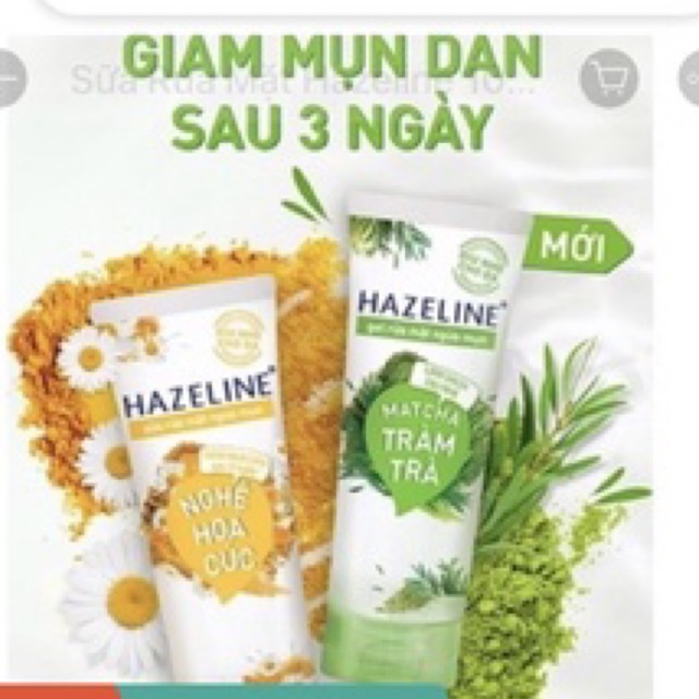 HAZELINE gel rửa mặt 50gr/ 100g