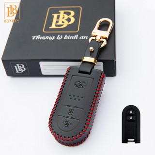 Bao Da Chìa Khoá TOYOTA Rush, Wigo AT cũ Da bò thật hàng cao cấp Bảo hành 2 năm về da Khắc tên số điện thoại chủ xe
