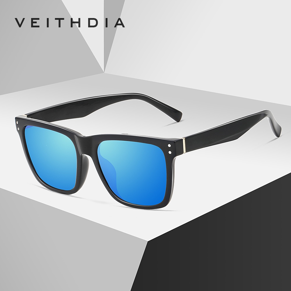 Ảnh Kính mát Veithdia V7018 phân cực gọng vuông thời trang unisex 1