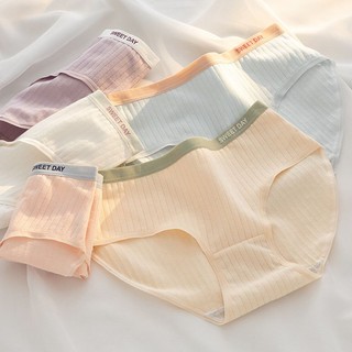 Quần lót nữ cotton gân tăm xinh xắn đáy kháng khuẩn Kingshop L-0763