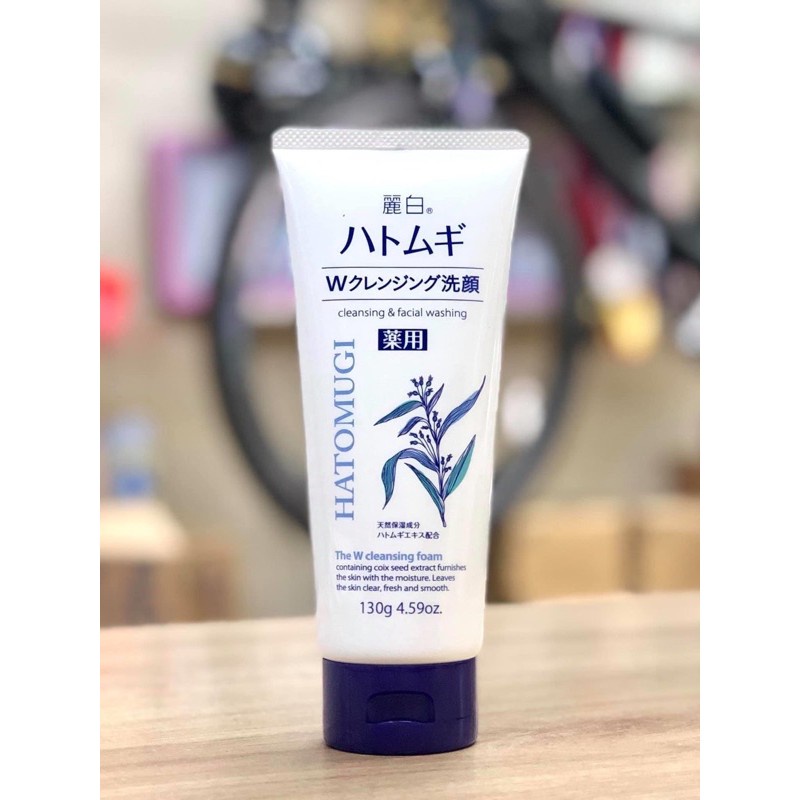 Sữa rửa mặt trắng da Hatomugi chiết xuất ý dĩ 130gr - Nhật