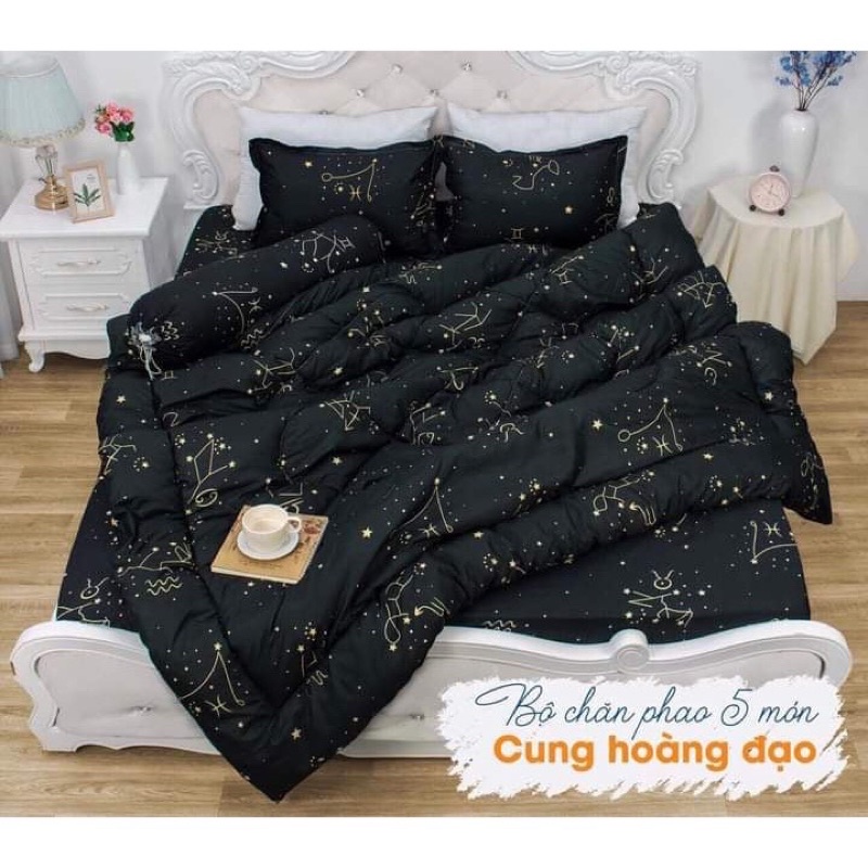 Ảnh Bộ chăn ga gối Cotton poly Bo Decor chăn phao nhẹ đắp 4 mùa 1
