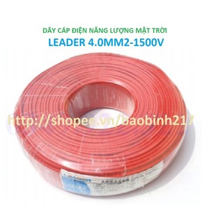 Dây cáp điện năng lượng mặt trời LEADER 4 mm2-1500v