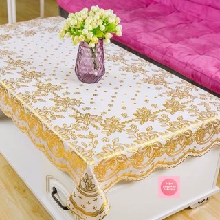 Khăn Trải Bàn Chất Liệu Nhựa PVC Cao Cấp Không Thấm Nước Size 90 x 150 cm