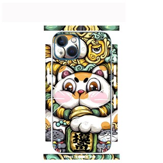 Tấm dán Skin Mặt Sau Mèo Thần Tài M02 FULL VIỀN Dành Cho 14prm, 13prm , 12prm , 11prm , ip11 , ip12 , ip13 - FukiShop