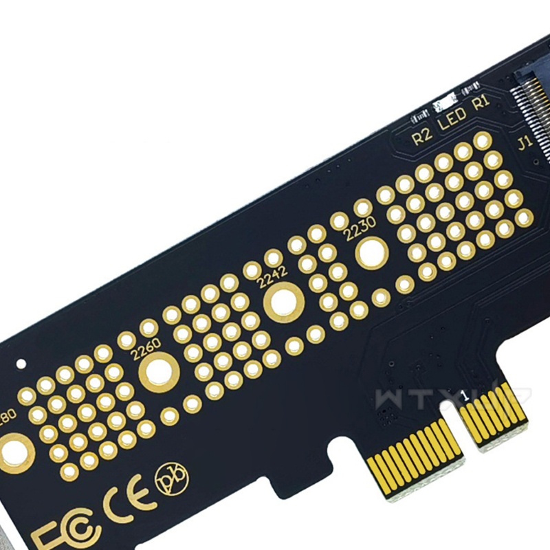 Redbaiaa1 cho M 2 NGFF SSD sang PCIE X1 Bộ chuyển đổi đĩa cứng Hỗ trợ thẻ 2280 2260 2242 2230 PCIe x4 x2 AHCI Giao thức