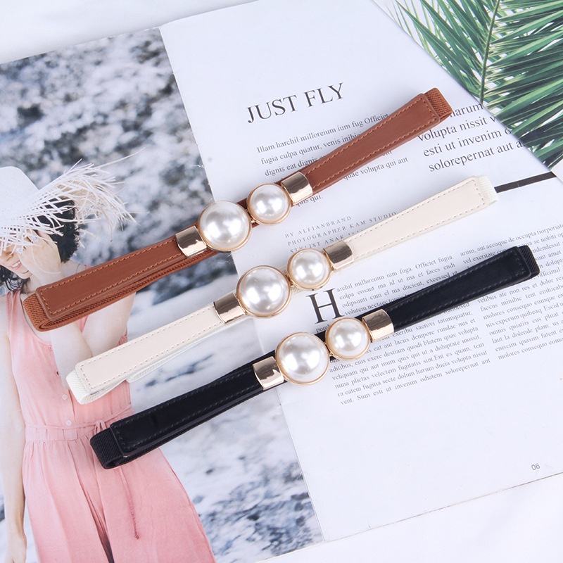 Ảnh Thắt Lưng Đính Ngọc Trai Nhân Tạo Phong Cách Vintage Thời Trang 1