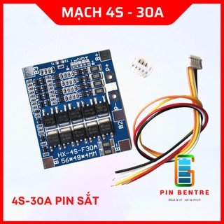 Mạch 4S - 30A Sạc cân bằng và bảo vệ Pin Sắt LiFePO4 3.2V