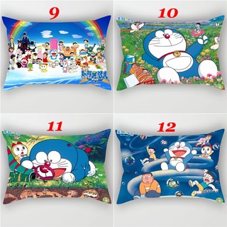 Vỏ Gối Hoạt Hình Anime Doraemon Một Mặt In Hình Chữ Nhật Polyester Trang Trí Sofa Phòng Ngủ (Không Có Lõi Gối)