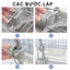 1. Giá để đồ gắn vòi nước bồn rửa chén, bát chất liệu inox - đa năng, tiện dụng