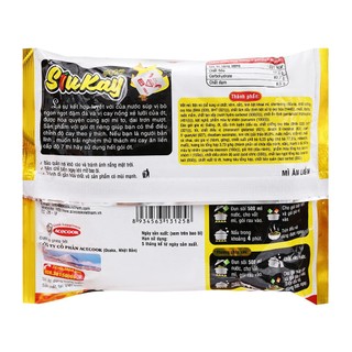 Combo 5 Gói Mì Siukay Acecook Vị Bò 127G