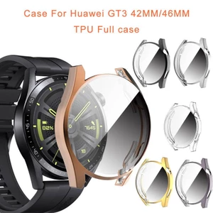 Mềm Bảo Vệ Cho Huawei Watch 3 Pro 46mm 48mm Ốp Lưng TPU Mỏng Ốp Lưng Cho Huawei GT2 GT3 Pro GT 46mm 42mm Phụ Kiện Vỏ