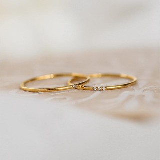 1 Nhẫn titanium không đen đá zircon BHN138
