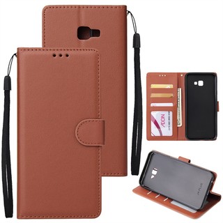Dành Cho Samsung Galaxy J4 J6 Pro On6 On5 On7 Plus 2018 J4 + J6 + J3 J5 J7 Prime J250 J610 J400 J415 Ốp Lưng Da Mềm Khe Cắm Thẻ Chống Sốc Ví Flip Cover