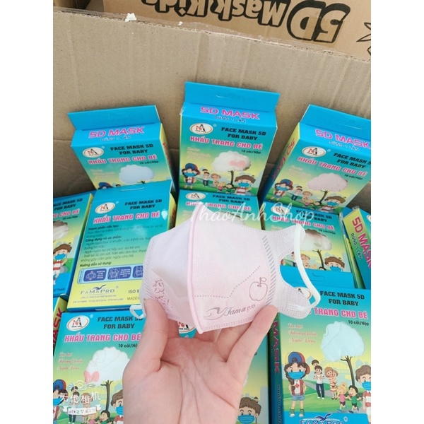 Combo 50 chiếc 5d baby mask NAM ANH CHÍNH HÃNG, cho trẻ từ 1-5 tuổi ,mềm mại tạo cảm giác thoải mái cho bé