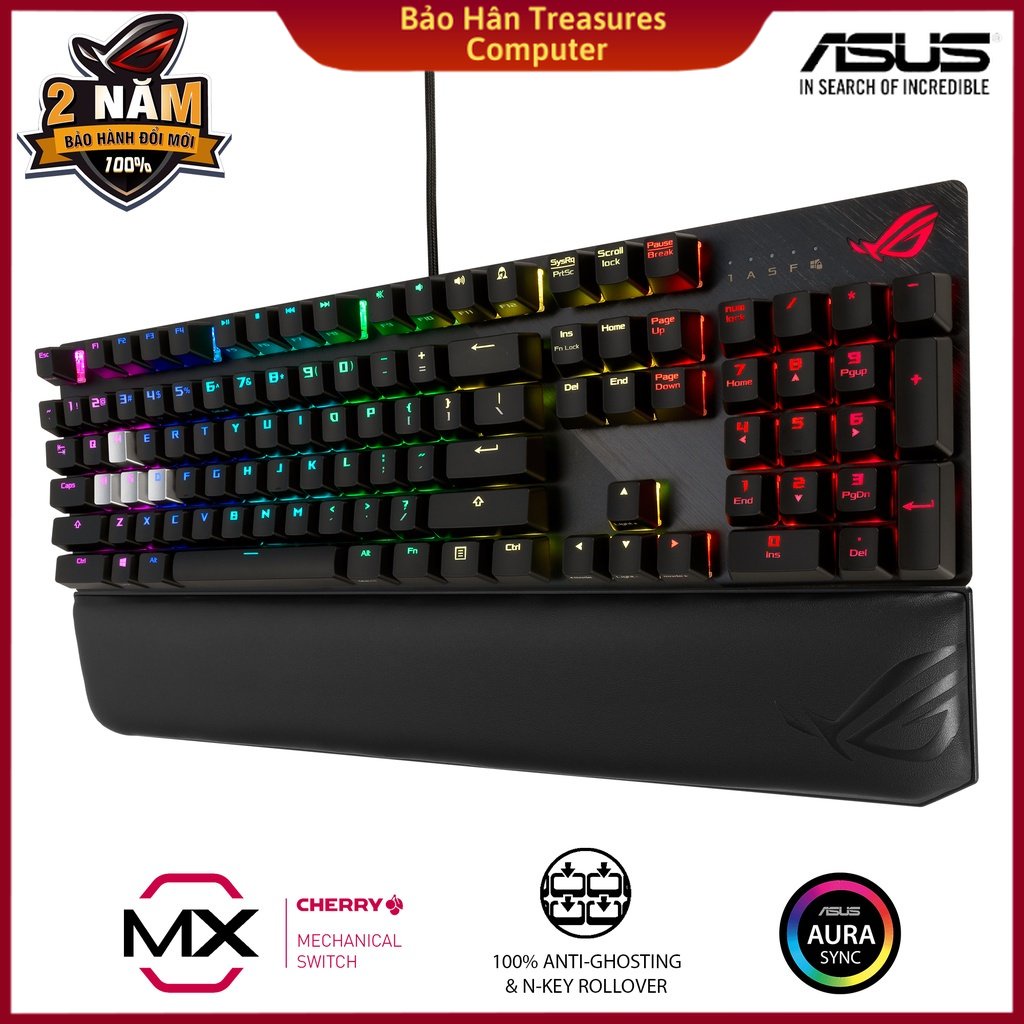 Bàn phím cơ có dây Asus ROG Strix Scope Deluxe Red/ Blue Switch - Hàng ...