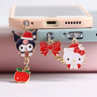 Nút Chống Bụi Cắm Cổng Sạc Điện Thoại Di Động Hình Hello Kitty Kuromi
