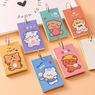 3 Giấy Ghi Chú Kèm Móc Chữ Nhật Lớn Hình Hoạt Hình Dễ Thương - Thỏ Hồng VPP