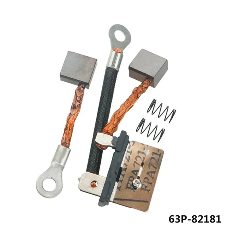 63P-82181 Bộ Bàn Chải Carbon Cho Động Cơ Phía Ngoài 2T & 4T 115HP 150HP Viền Nghiêng Động Cơ 62X-4386K 63P-43892-10