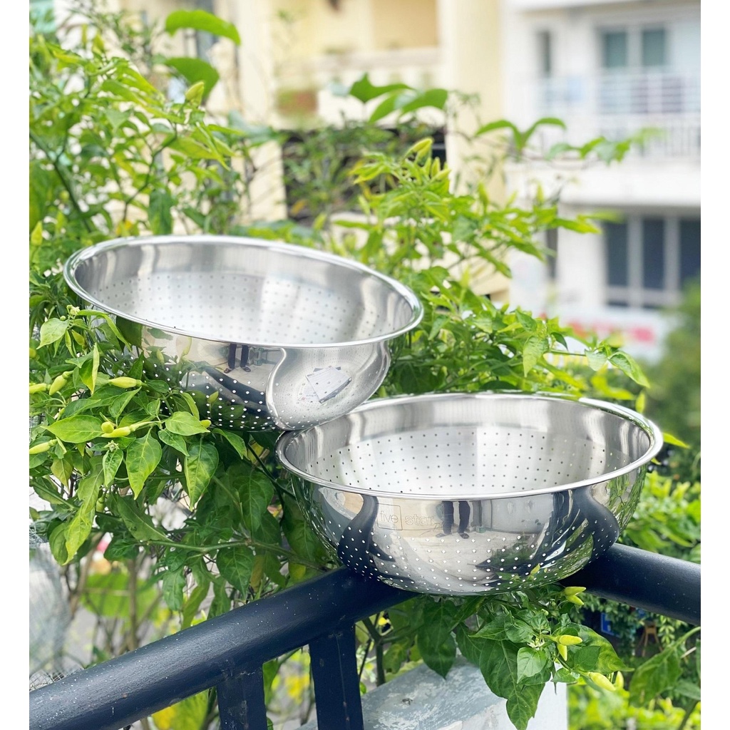 Rổ inox 304 Five Star, set 2, 30cm | Shopee Việt Nam
