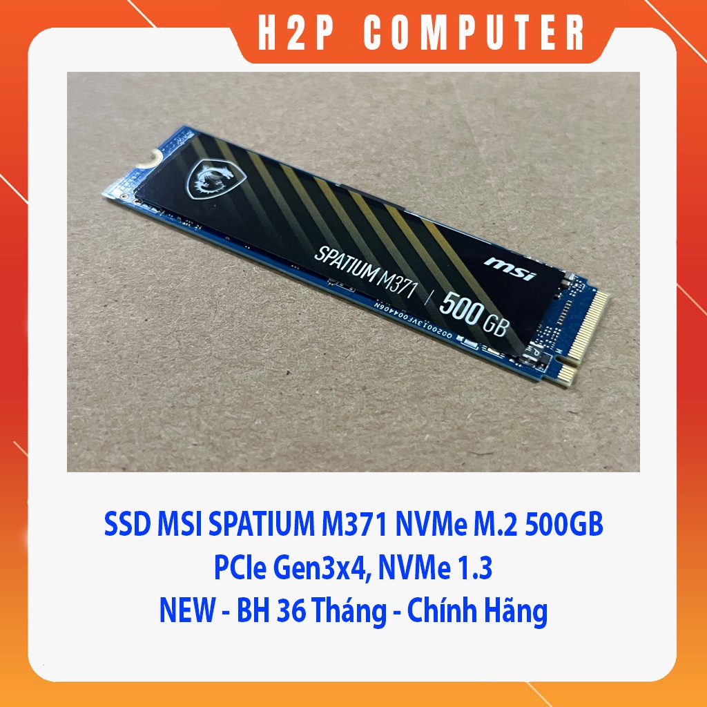 MSI SPATIUM M371 NVMe M.2 500GB SSD – Superschnell & Zuverlässig
