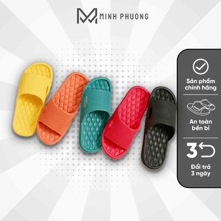 Dép xốp hoạ tiết trám đi trong nhà, dép mang trong nhà chống trơn trượt, bền bỉ nhẹ  nhàng