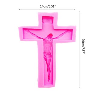 DIY Crucifix Silicone Mold Wall Hanging Cross-Pendant Epoxy Resin Mold Home Wall