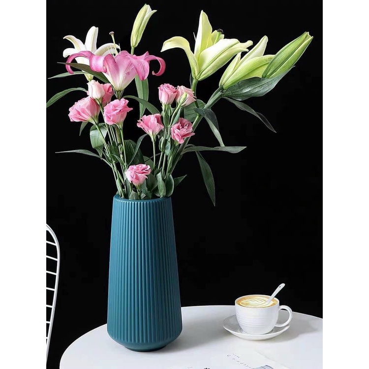 Lọ hoa nhựa giả sứ siêu đep