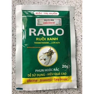 Thuốc diệt ruồi Rado 20gr diệt ruồi tận gốc hiệu quả diệt ruồi nhà hàng quán ăn