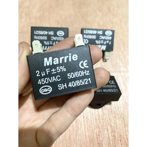 Tụ quạt Marrie 1uf 1.5uf 2uf 2.5uf 450V loại tốt