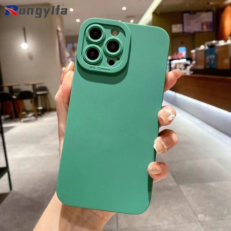 Ốp Điện Thoại TPU Dẻo Vuông Chống Sốc Màu Trơn Cho Samsung Galaxy A53 M23 F23 M52 A23 A03 Core A73 5G