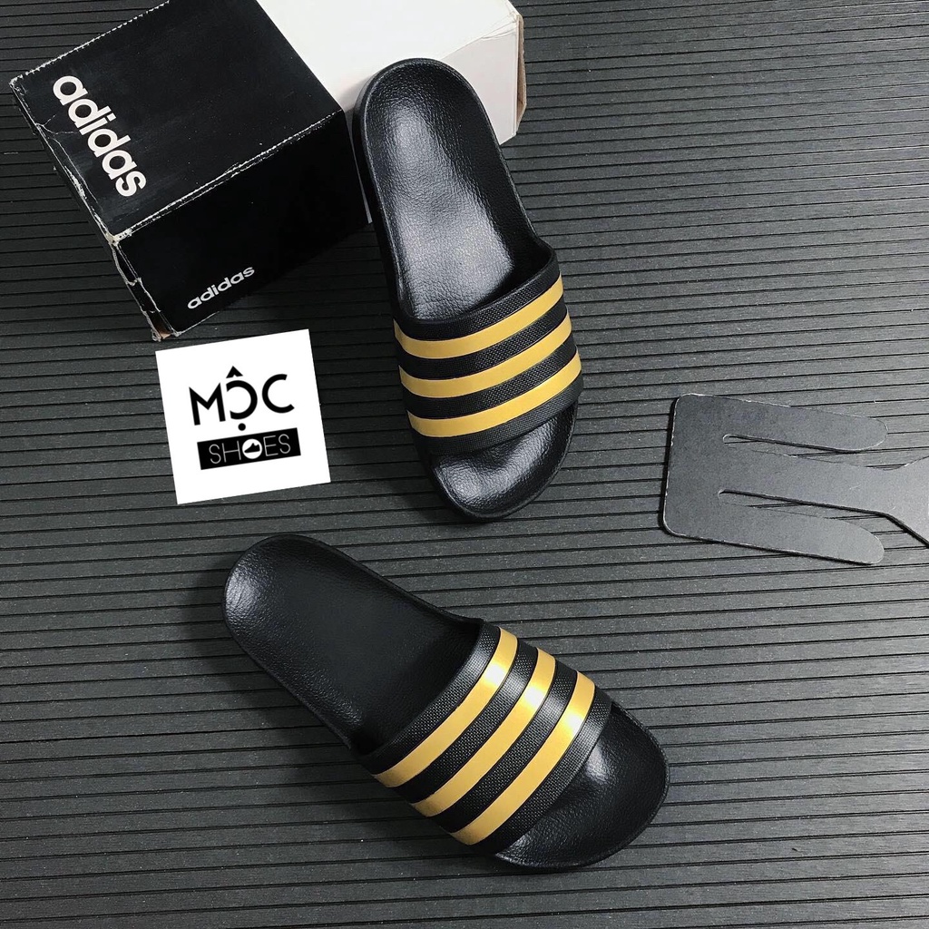 [CHÍNH HÃNG] Dép Đúc quai ngang ADIDAS ADILETTE AQUA SLIDE màu Đen sọc ...