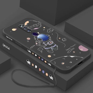 ốp lưng oppo f11 pro oppo f11 Ốp Điện Thoại Silicone TPU In Hình Phi Hành Gia Kèm Dây Đeo Cho oppo f11 pro oppo f11