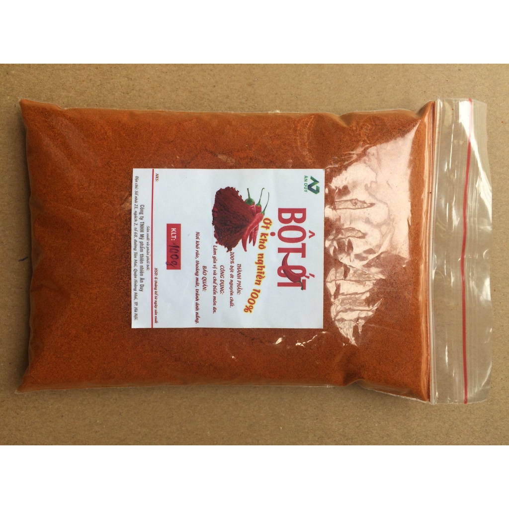 Bột ớt siêu cay vụ mới 100g
