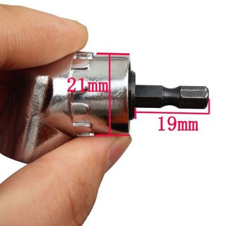 Bộ đầu gắn mũi khoan góc vuông, đầu nối dài linh hoạt cho máy bắt vít máy khoan 105 độ, chuôi lục