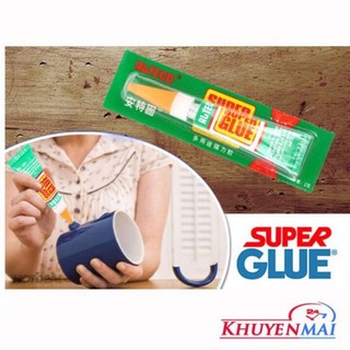 Keo dán giày dép đa năng super glue (2 cái) siêu chắc, dán gỗ, nhựa, kim loại, cao su, gốm, sứ, da