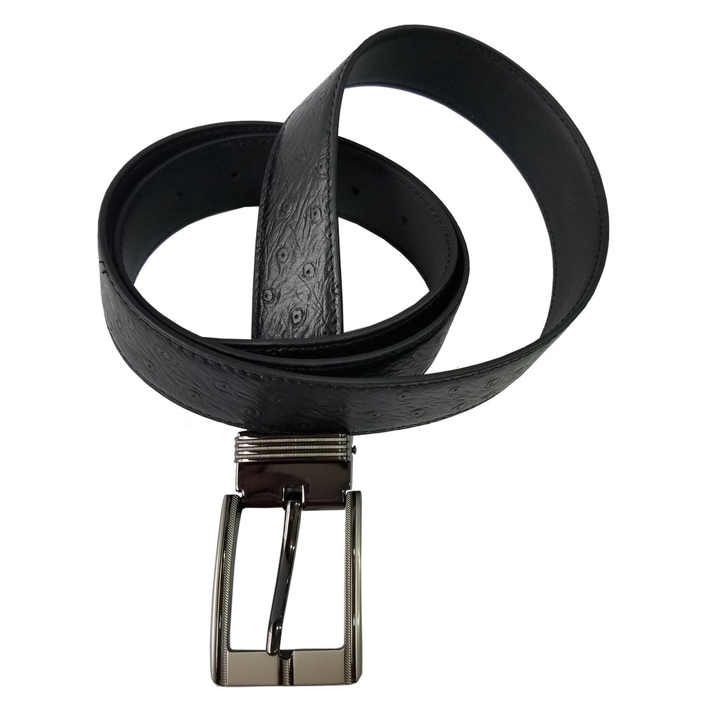 Thắt Lưng Nam BIGGBEN Da Bò Dập Vân Đà Điểu HKD650