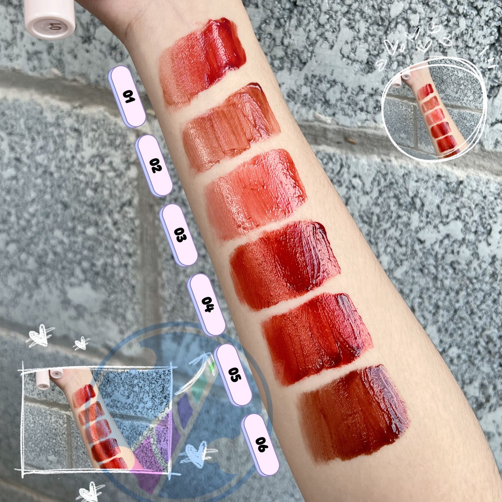 Son Tint Bóng Lì Gấu Hồng Pastel Cappuvini Bubbly Bear Lip Glaze CP74