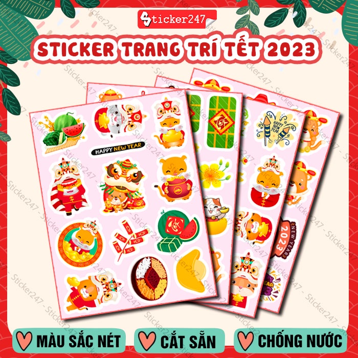 Sticker Tết Trang Trí Bao Lì Xì, Thiệp ???????????????????????????????????? Hình dán ...