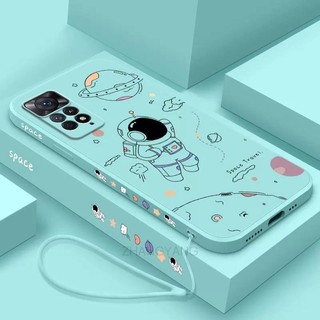 ốp lưng Redmi note 11 Redmi note 11 pro Redmi note 11s Ốp Điện Thoại Silicone TPU In Hình Phi Hành Gia Kèm Dây Đeo Cho Redmi note 11 Redmi note 11 pro Redmi note 11s