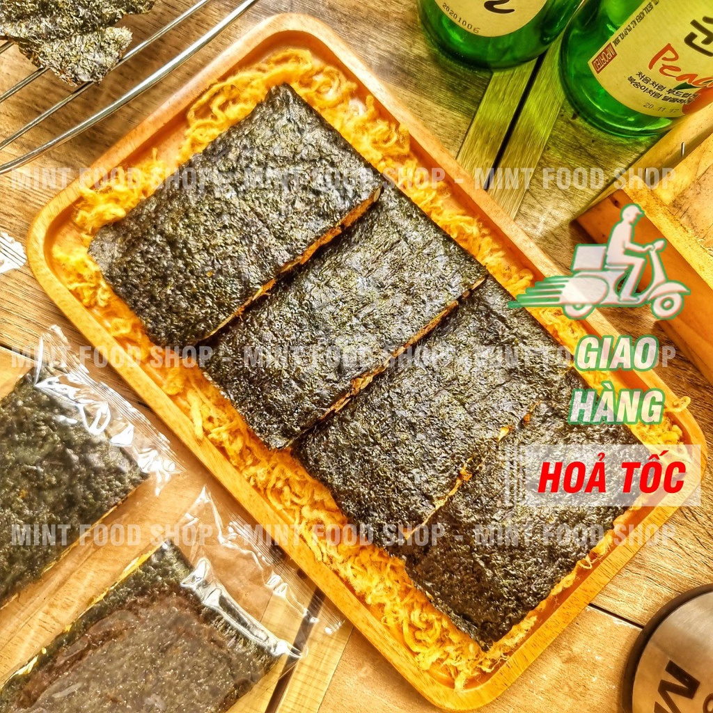 Rong Biển Kẹp Hạt DinH Dưỡng Chà BônG - Snack Rong Biển HQ | Shopee ...