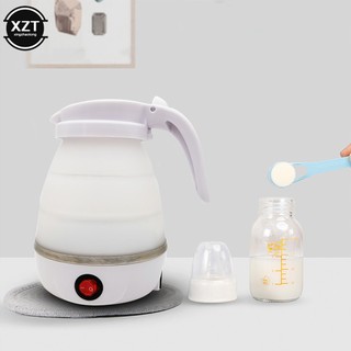Ấm đun nước gia đình 600ml du lịch silicone gấp ấm đun nước điện ấm đun nước di động